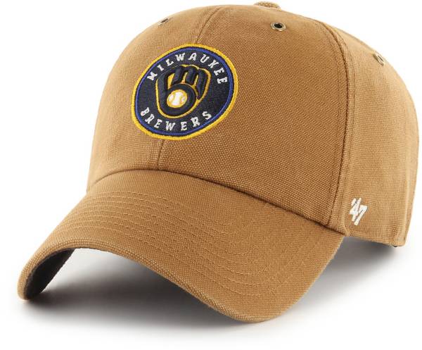 Carhartt Men's Milwaukee Brewers Brown Cart Cleanup Adjustable Hat