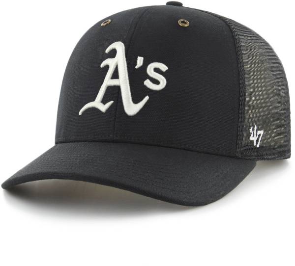 Carhartt Men's Oakland Athletics Black Mesh MVP Adjustable Hat