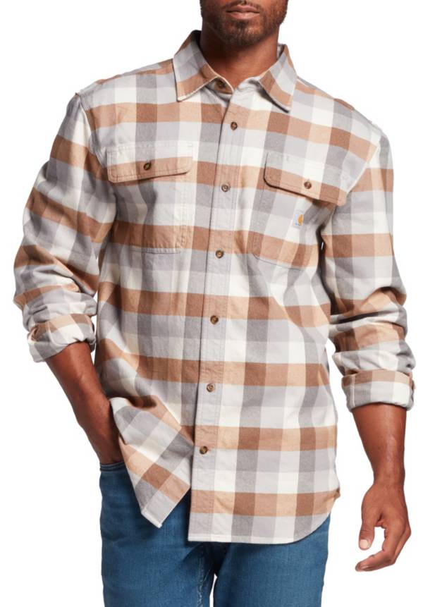 Carhartt Men's Loose Fit Heavyweight Long Sleeve Flannel Plaid Shirt product image