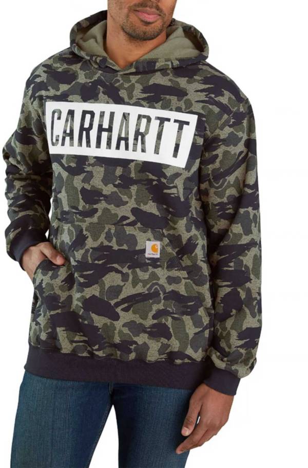 Carhartt Men's Loose Fit Midweight Camo Hoodie