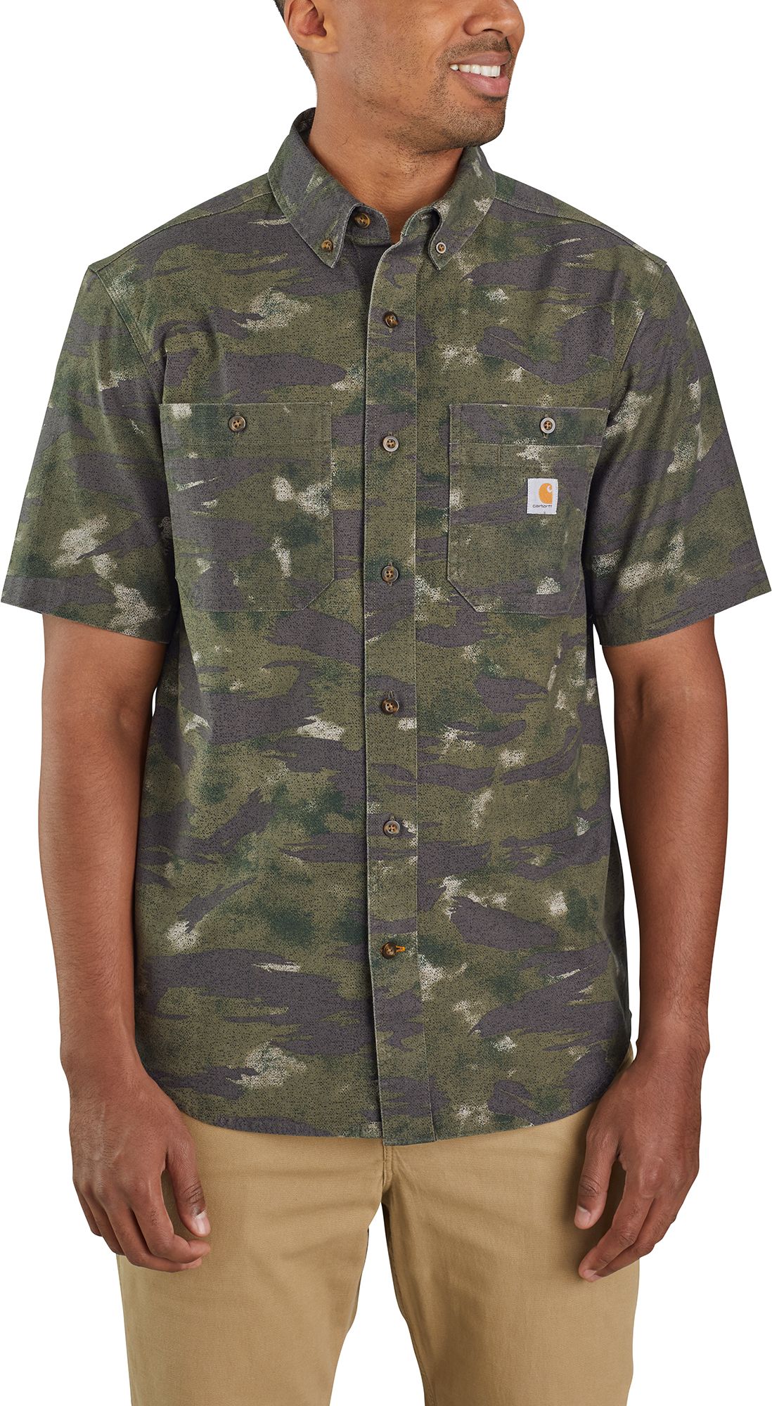 carhartt men's camouflage shirts & tops