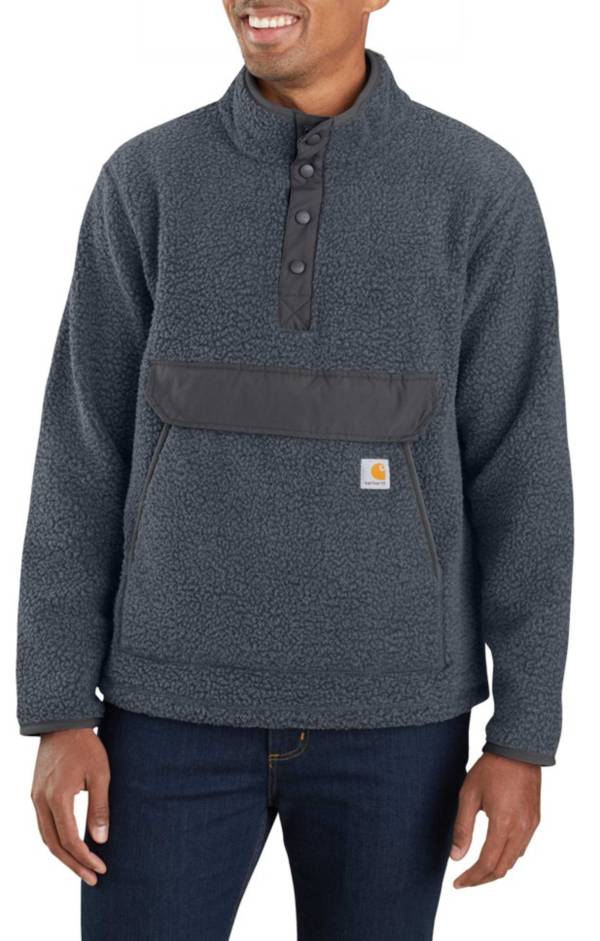 Carhartt Men's Relaxed Fit Snap Front Fleece Pullover Jacket product image