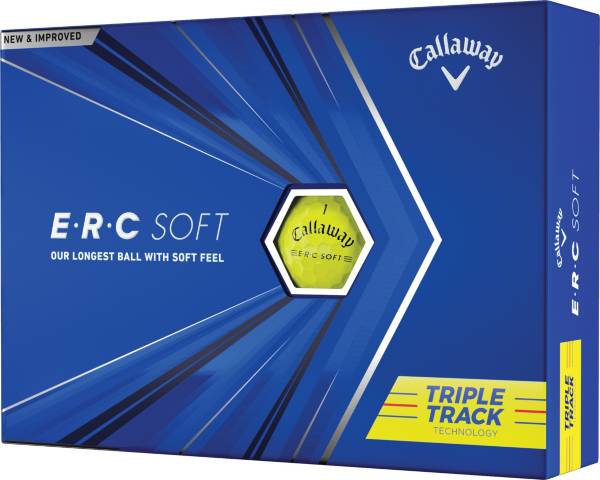 Callaway 2021 ERC Soft Triple Track Yellow Golf Balls product image