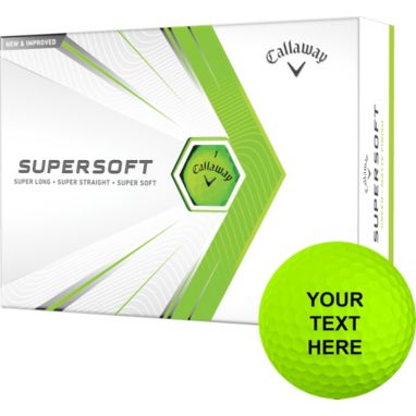 sorry, Callaway 2021 Supersoft Matte Green Personalized Golf Balls is currently out of stock