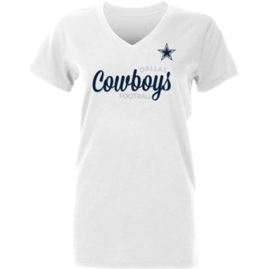 sorry, Dallas Cowboys Merchandising Women's Harrington White T-Shirt is currently out of stock