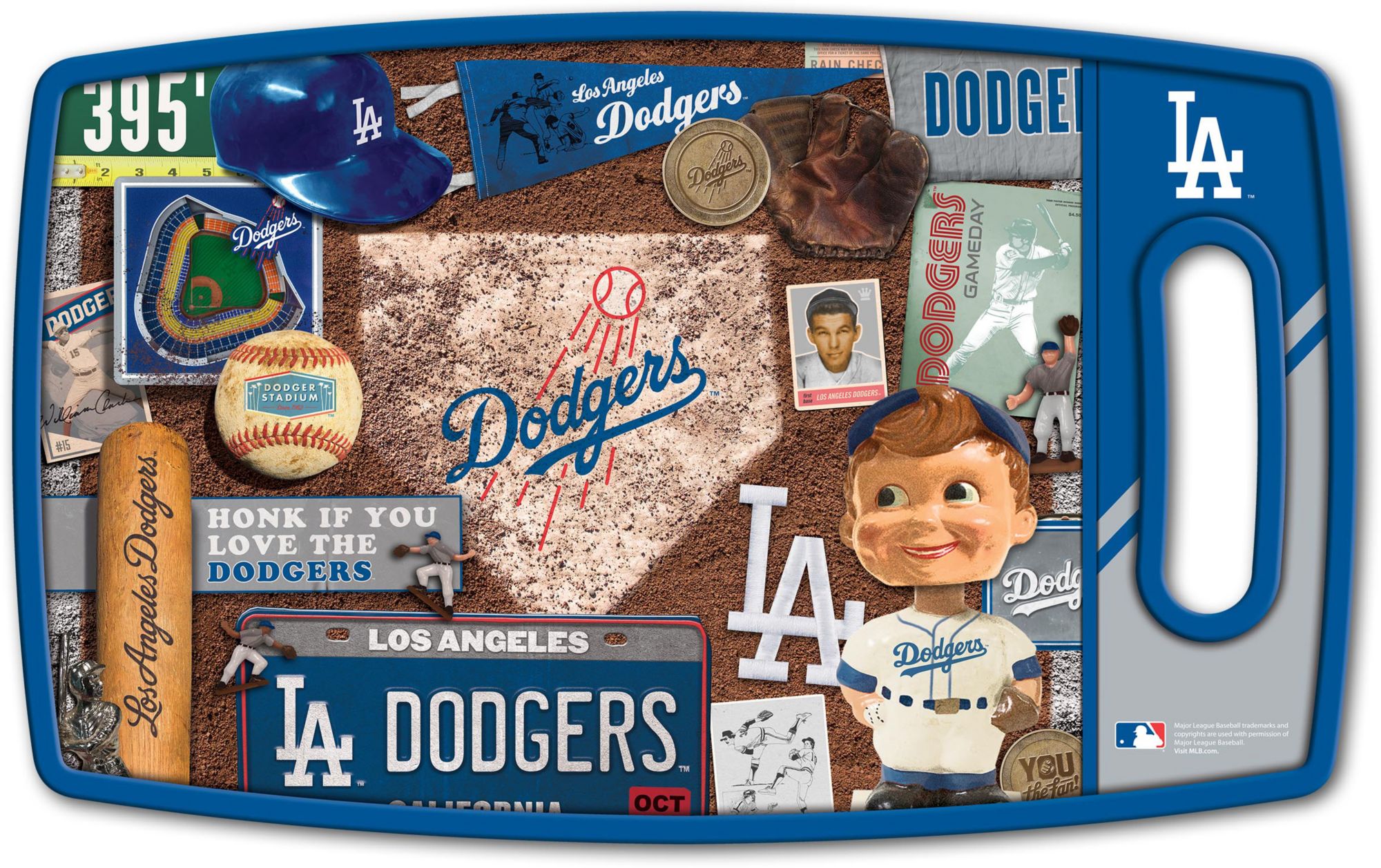YouTheFan Los Angeles Dodgers Retro Cutting Board product image