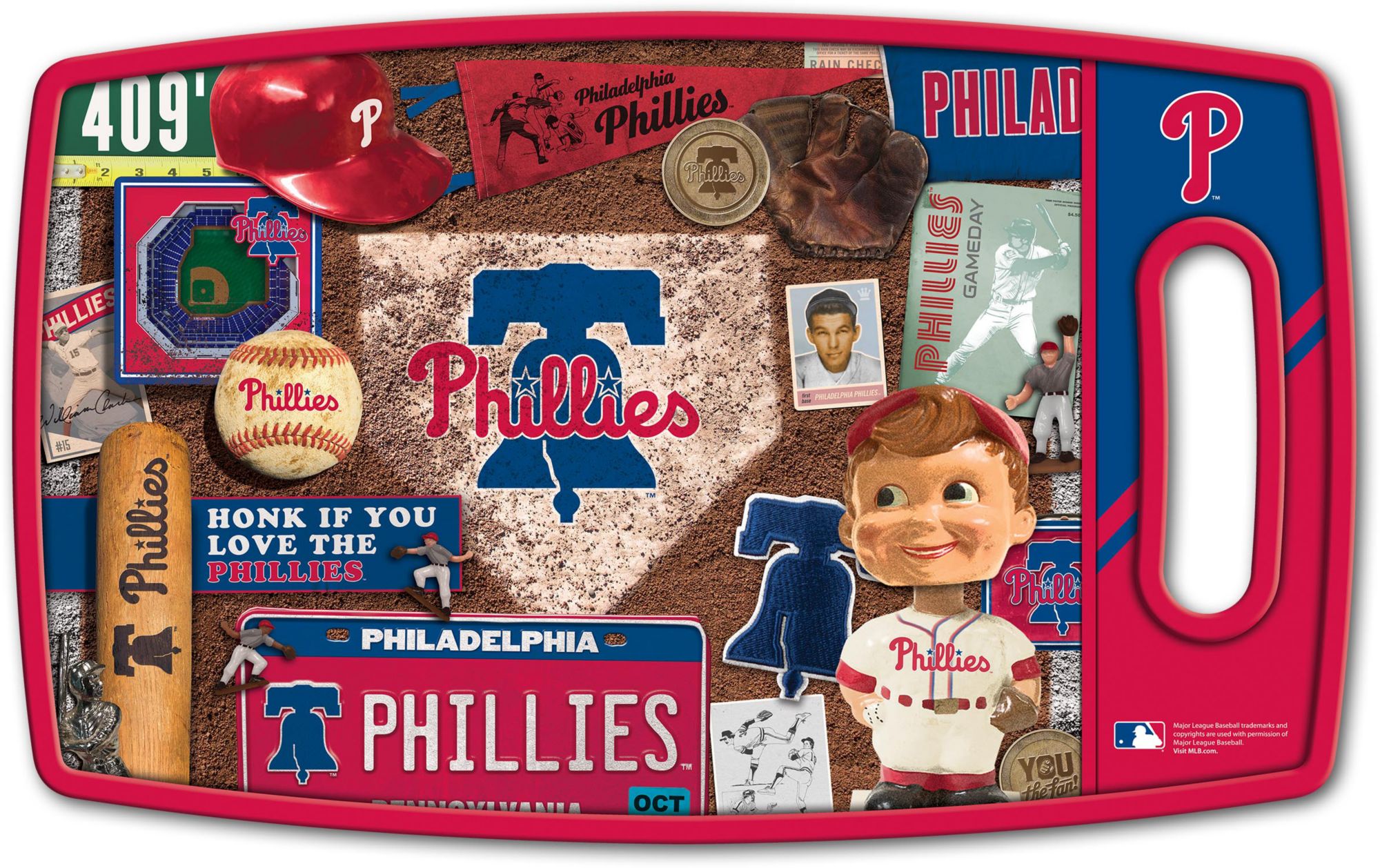 YouTheFan Philadelphia Phillies Retro Cutting Board product image