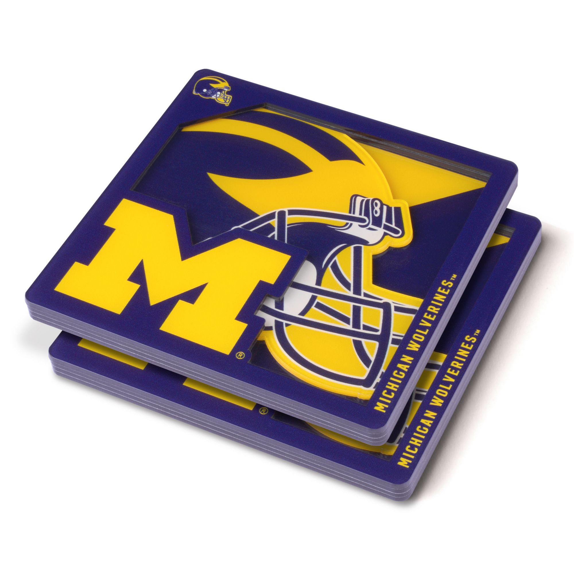 YouTheFan Michigan Wolverines Logo Series Coaster Set product image