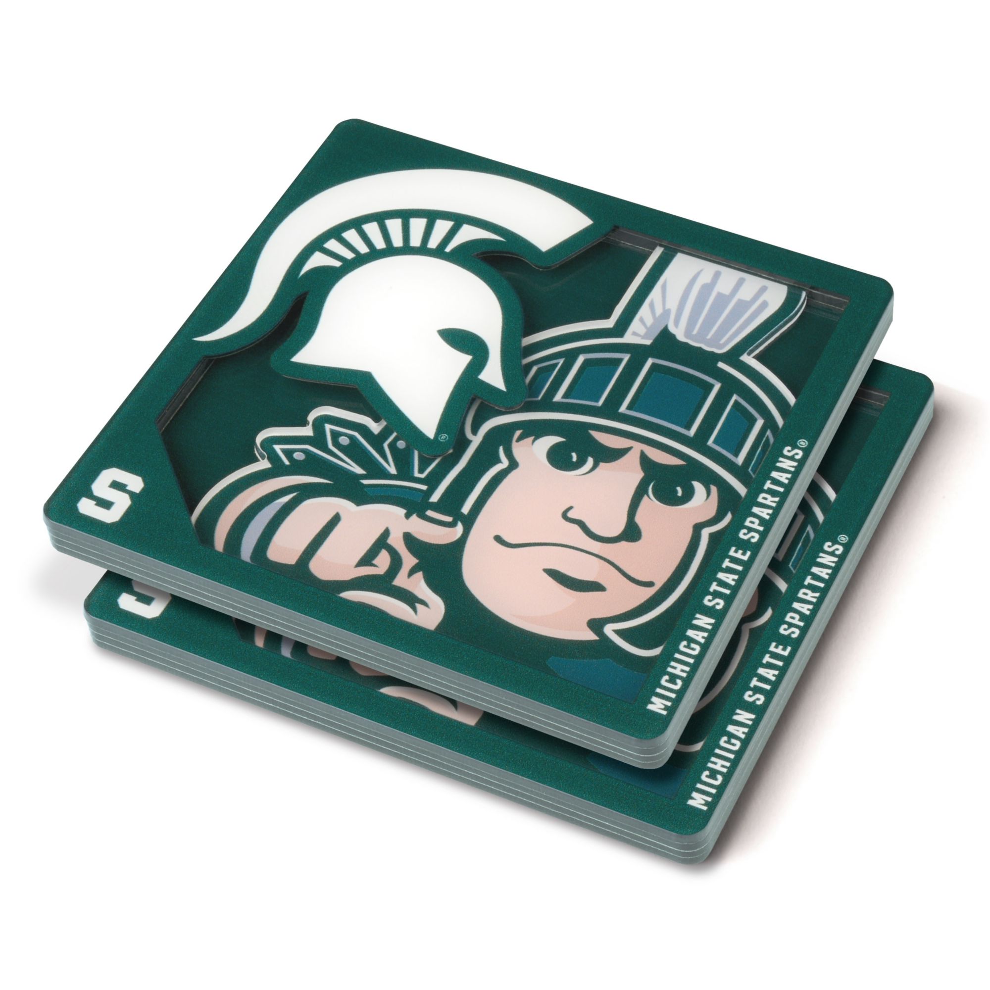YouTheFan Michigan State Spartans Logo Series Coaster Set product image