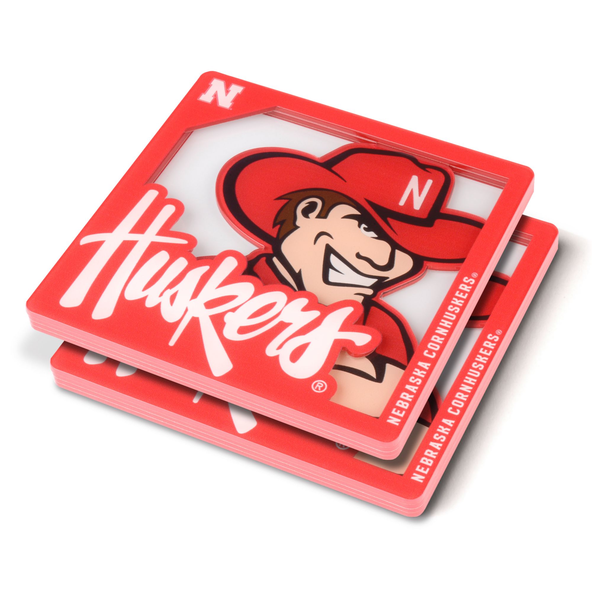 YouTheFan Nebraska Cornhuskers Logo Series Coaster Set product image