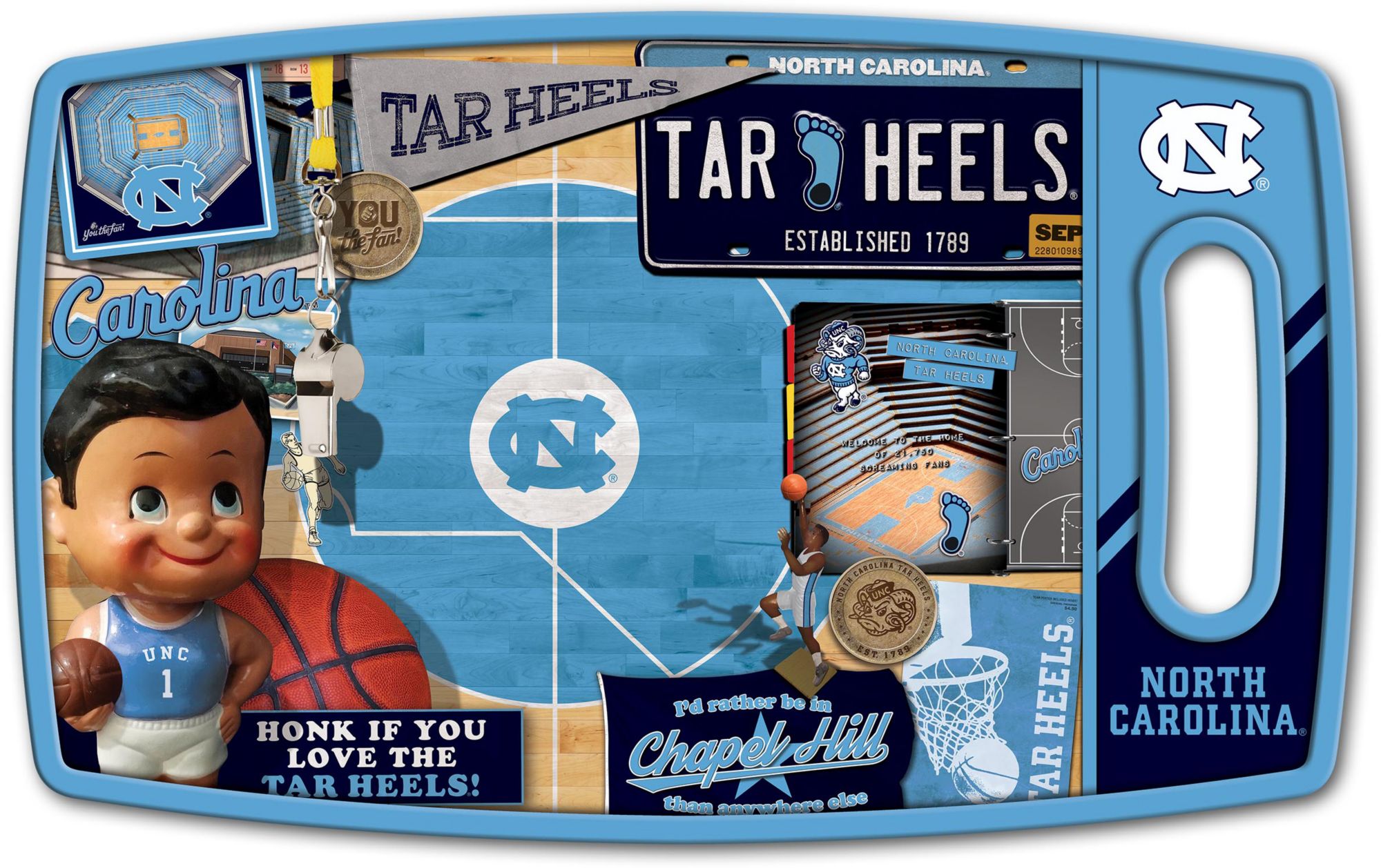 YouTheFan North Carolina Tar Heels Retro Cutting Board product image