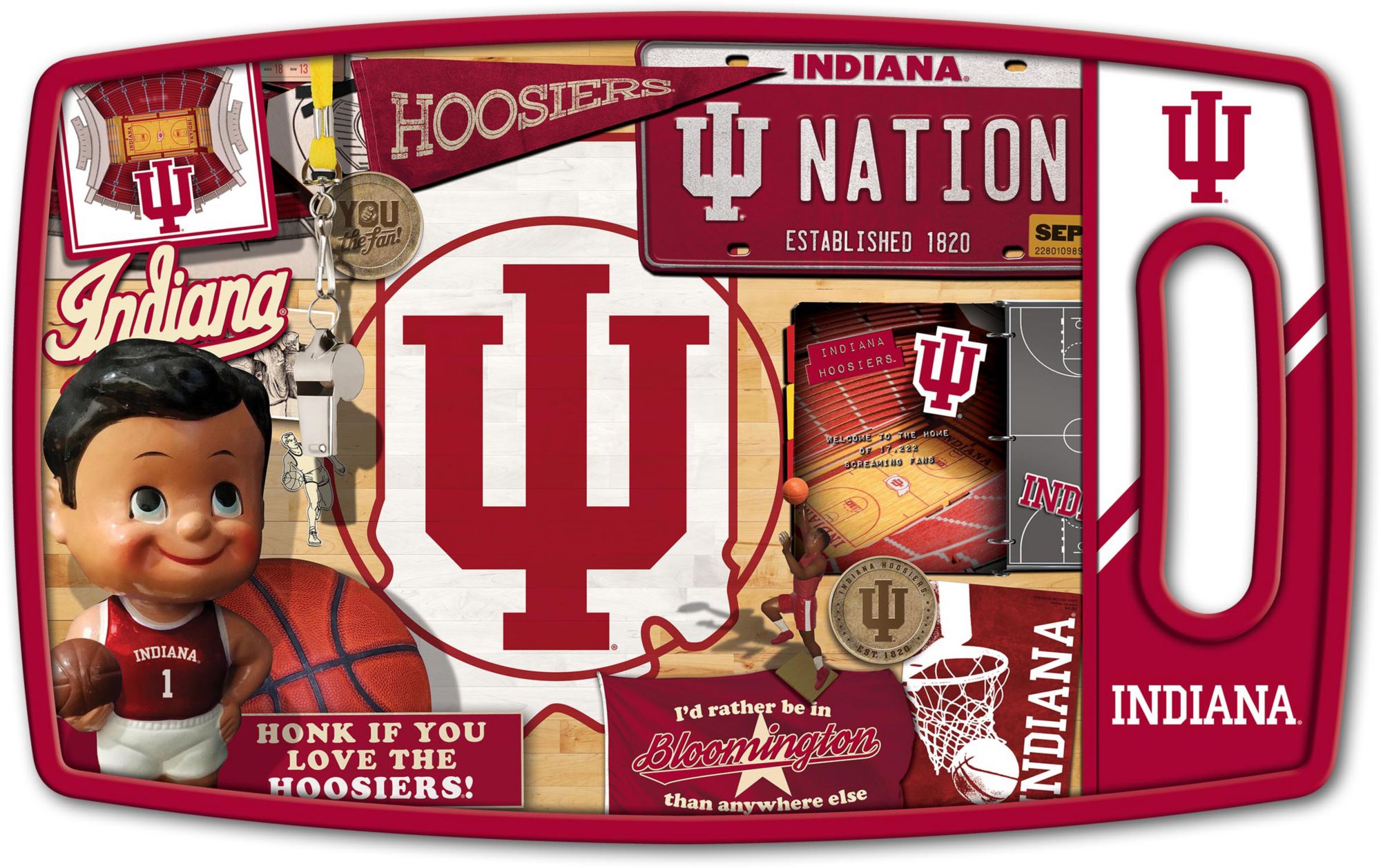 YouTheFan Indiana Hoosiers Retro Cutting Board product image