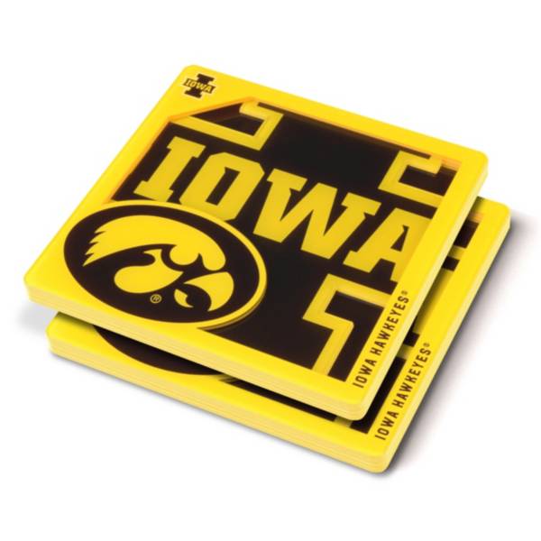 You the Fan Iowa Hawkeyes Logo Series Coaster Set product image