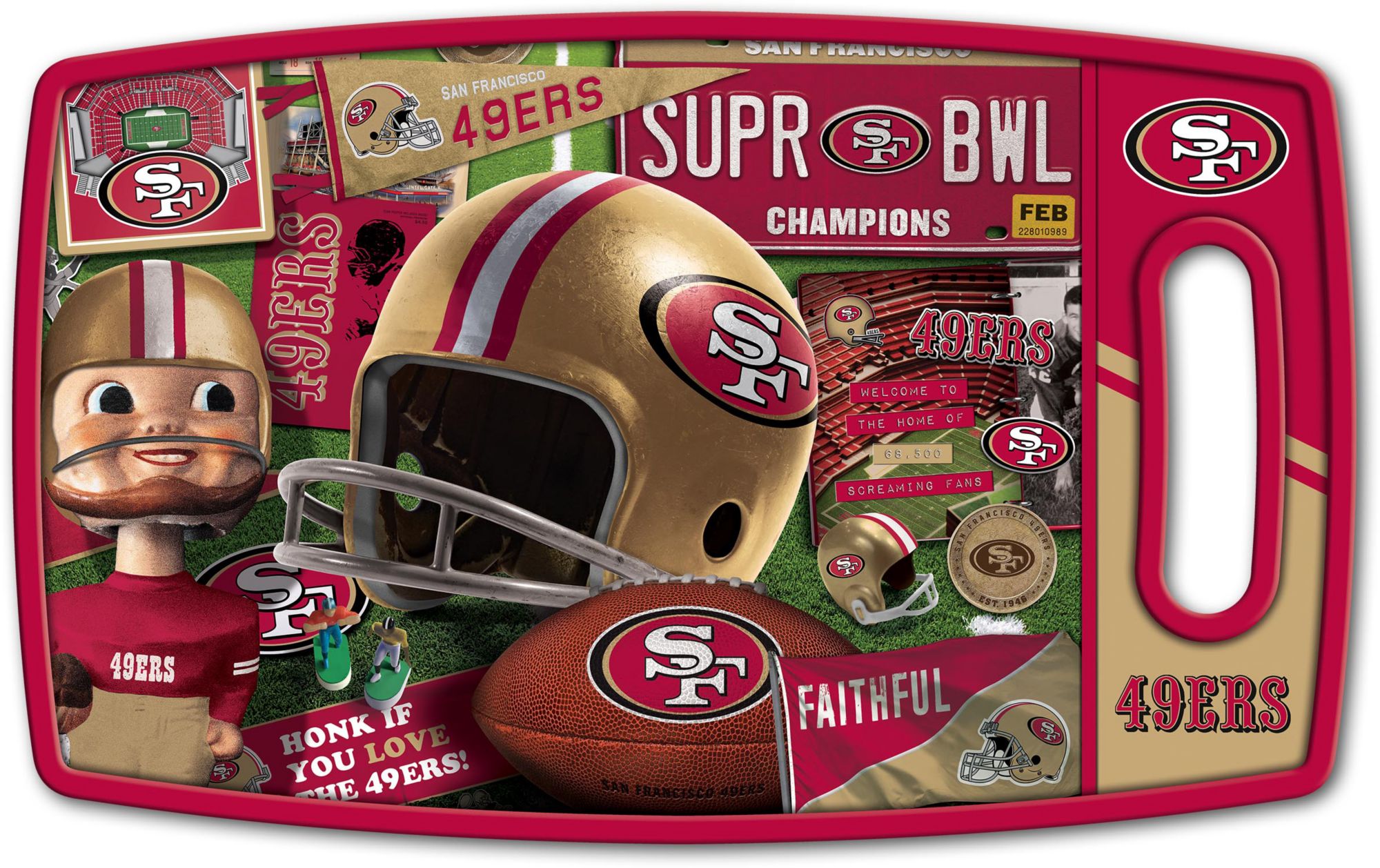 YouTheFan San Francisco 49ers Retro Cutting Board product image
