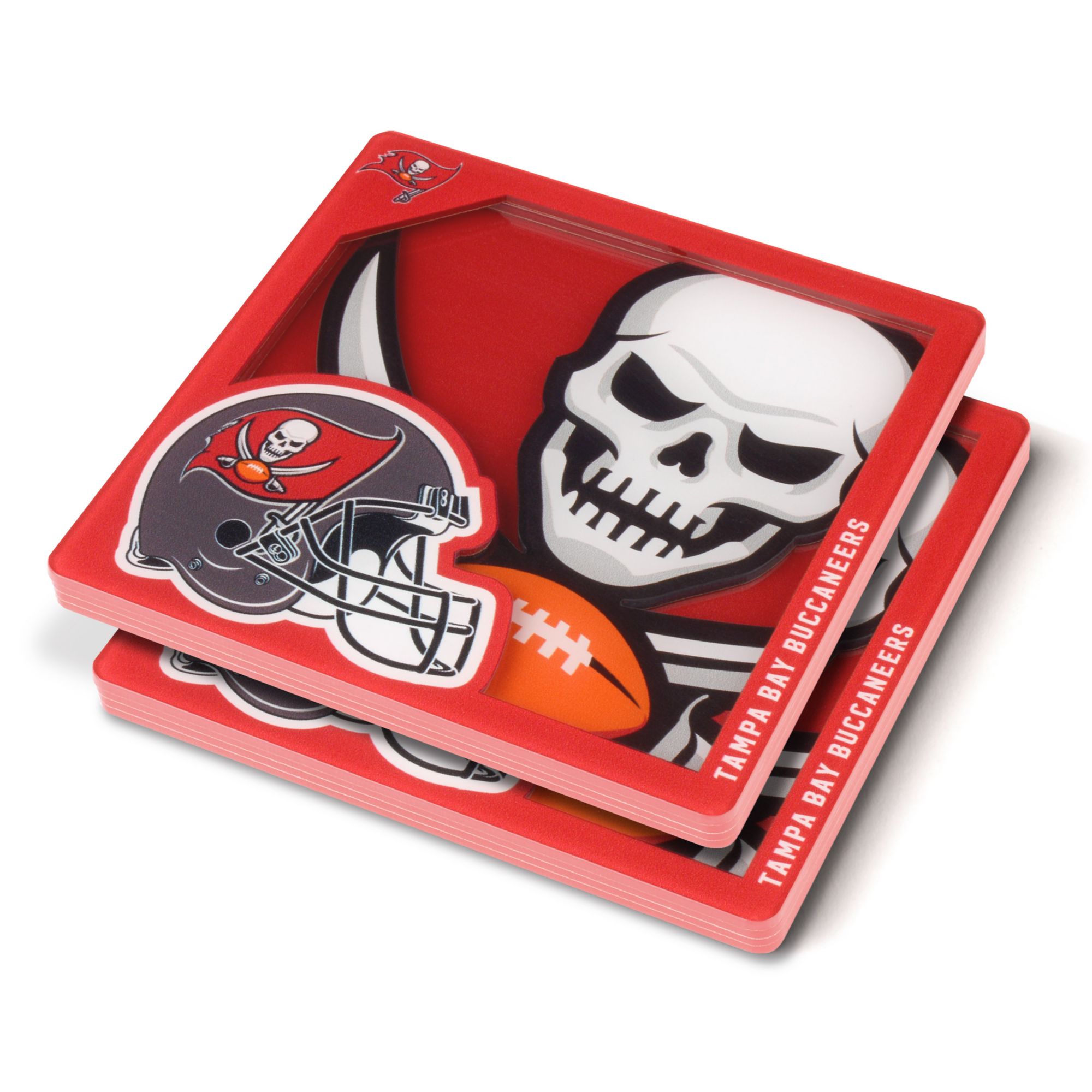 YouTheFan Tampa Bay Buccaneers Logo Series Coaster Set product image