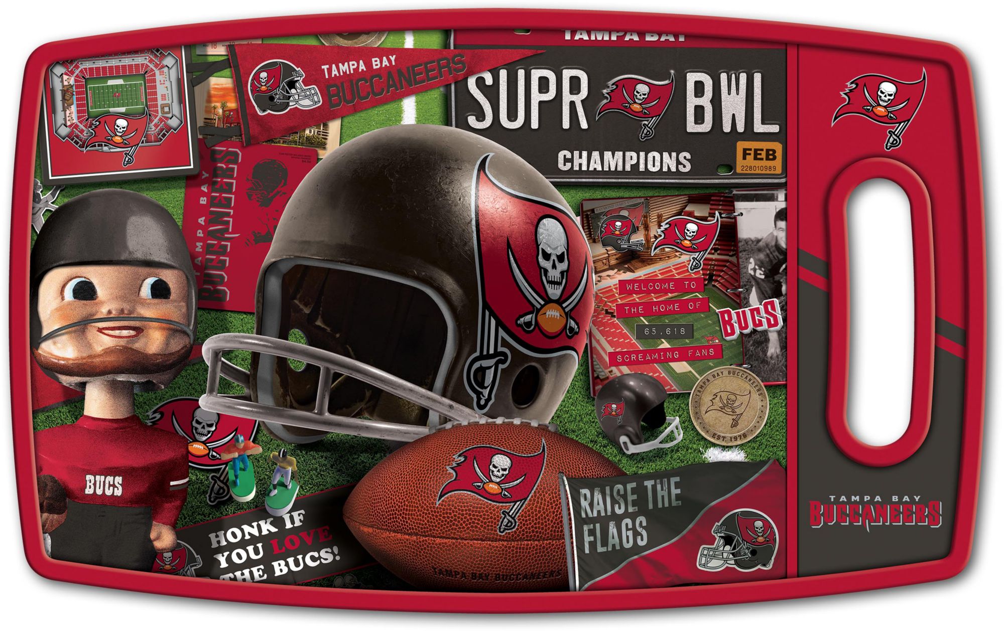 YouTheFan Tampa Bay Buccaneers Retro Cutting Board product image