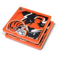 YouTheFan Cincinnati Bengals Logo Series Coaster Set