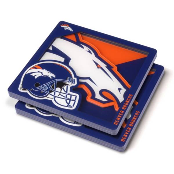 You The Fan Denver Broncos Logo Series Coaster Set Dick S Sporting Goods