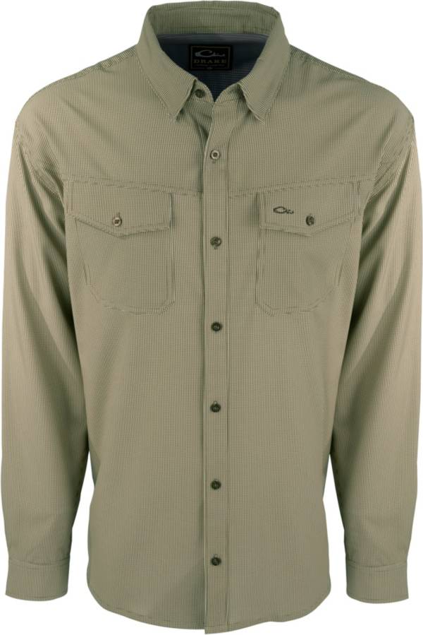 Drake Waterfowl Men's Traveler's Check Long Sleeve Shirt product image