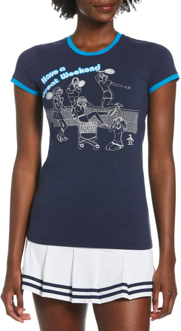 Original Penguin Women's Have A Great Week Short Sleeve Tennis Shirt product image