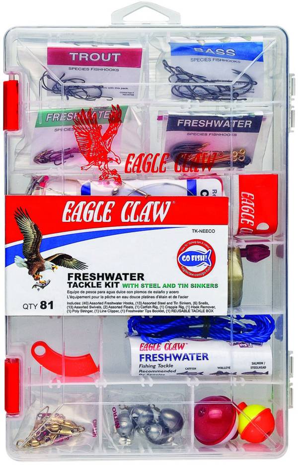 Eagle Claw Freshwater Tackle Box Kit, Fishing Accessories, Sports &  Outdoors