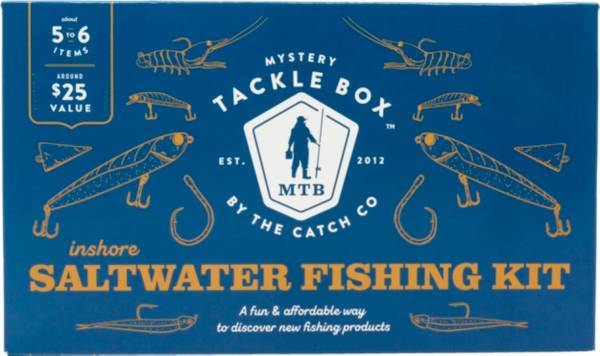 Catch Co Mystery Tackle Box Elite Inshore Saltwater Fishing Kit, Redfish, Striped Bass, Snook, Speckled Trout