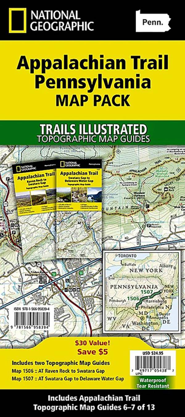 National Geographic Appalachian Trail Pennsylvania Map Pack Publiclands