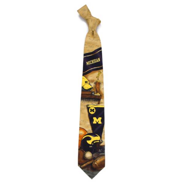 Eagles Wings Michigan Wolverines Nostalgia Necktie