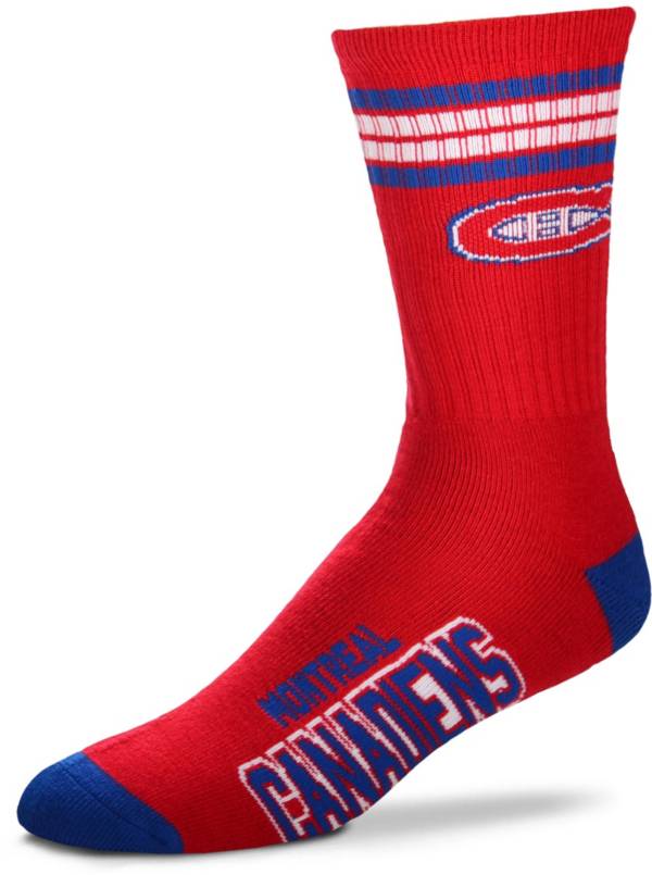 For Bare Feet Montreal Canadiens 4-Stripe Deuce Crew Socks product image