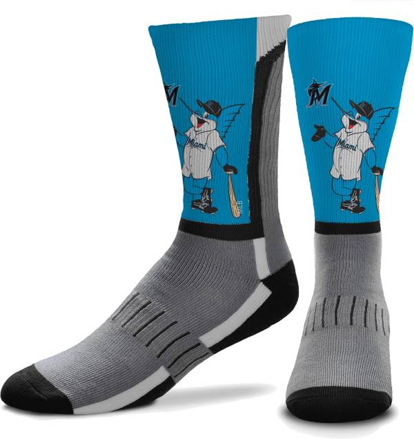 For Bare Feet Miami Marlins Mascot Socks | Dick's Sporting Goods
