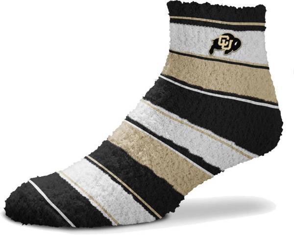 For Bare Feet Colorado Buffaloes Stripe Cozy Socks