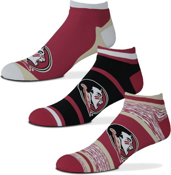 For Bare Feet Florida State Seminoles 3 Pack Socks