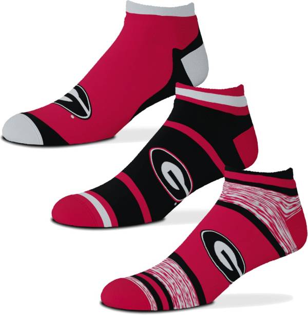 For Bare Feet Georgia Bulldogs 3 Pack Socks