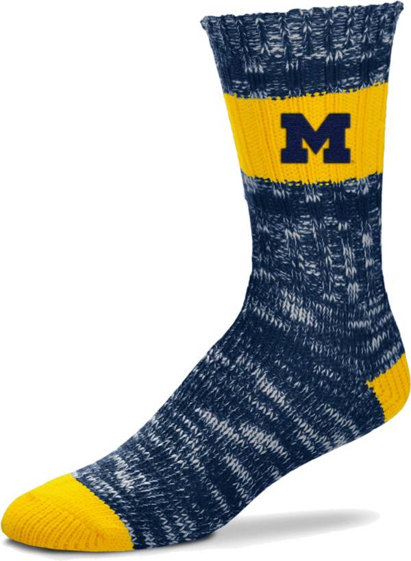 For Bare Feet Michigan Wolverines Alpine Crew Socks