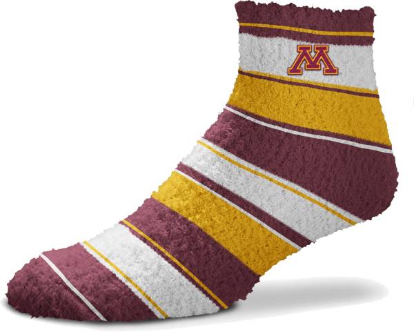 For Bare Feet Minnesota Golden Gophers Stripe Cozy Socks