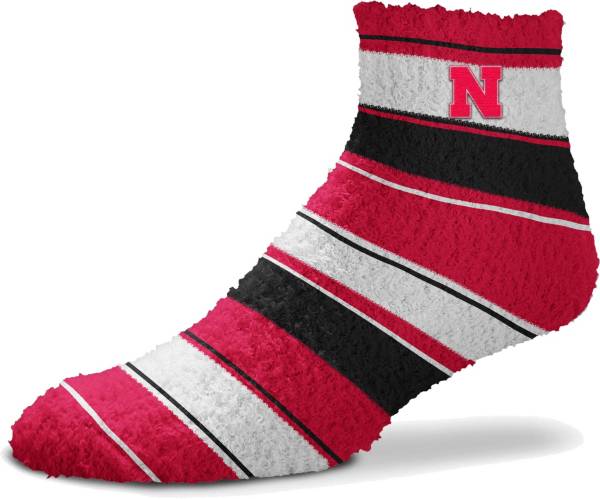 For Bare Feet Nebraska Cornhuskers Stripe Cozy Socks product image