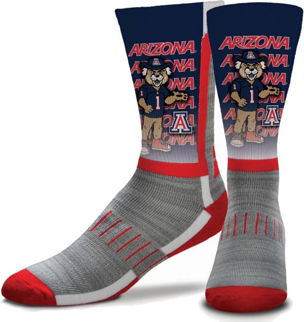 For Bare Feet Arizona Wildcats Mascot Crew Socks