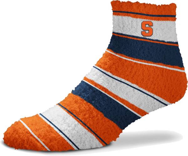 For Bare Feet Syracuse Orange Stripe Cozy Socks