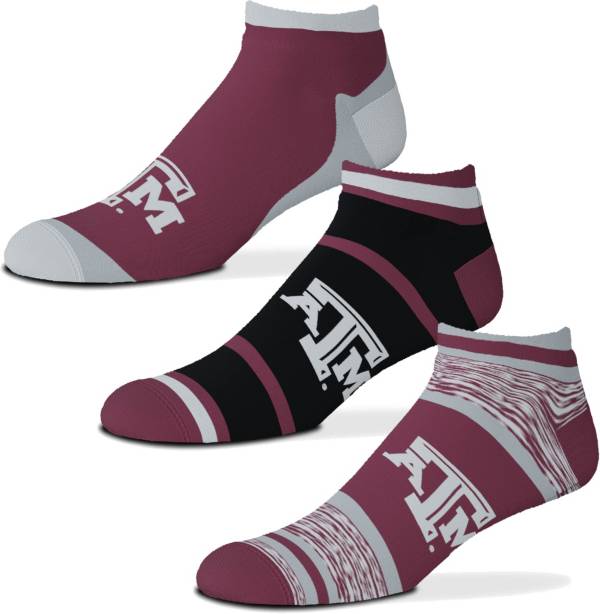 For Bare Feet Texas A&M Aggies 3 Pack Socks