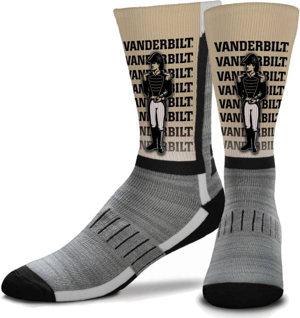 For Bare Feet Vanderbilt Commodores Mascot Crew Socks