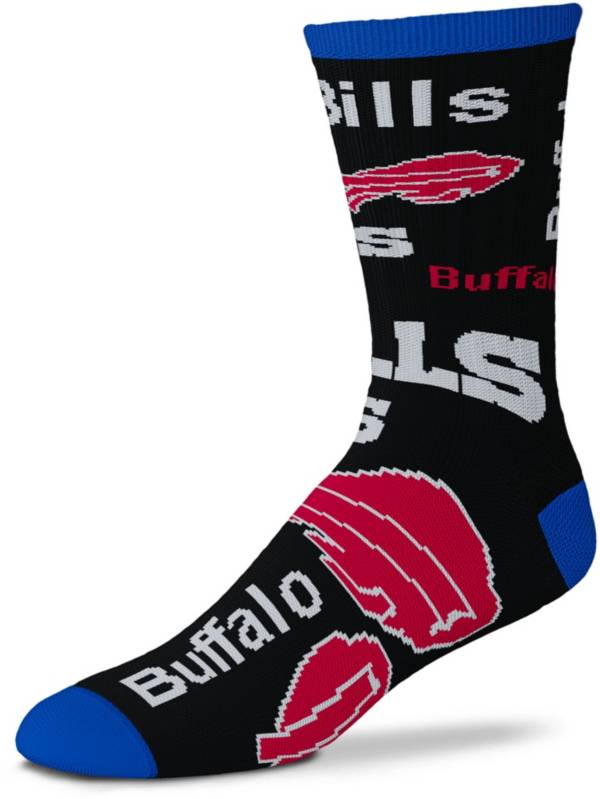 For Bare Feet Buffalo Bills Black to Black Socks