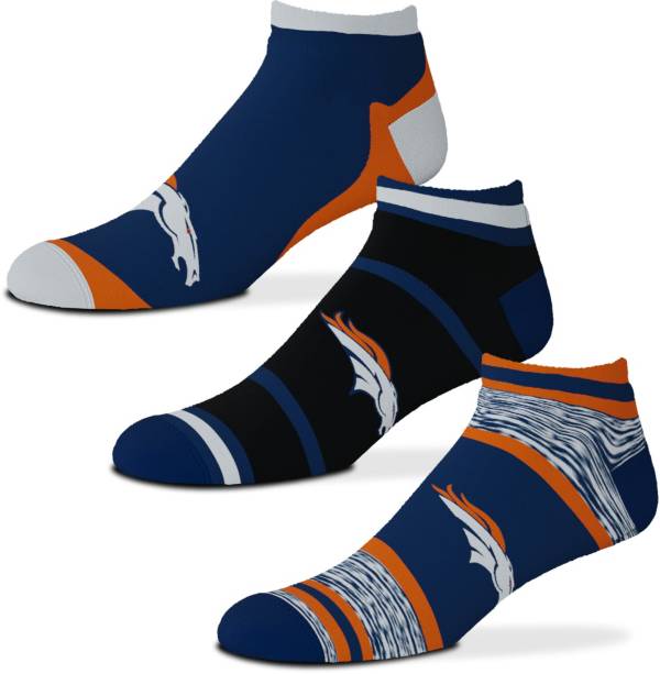 For Bare Feet Denver Broncos 3-Pack Socks