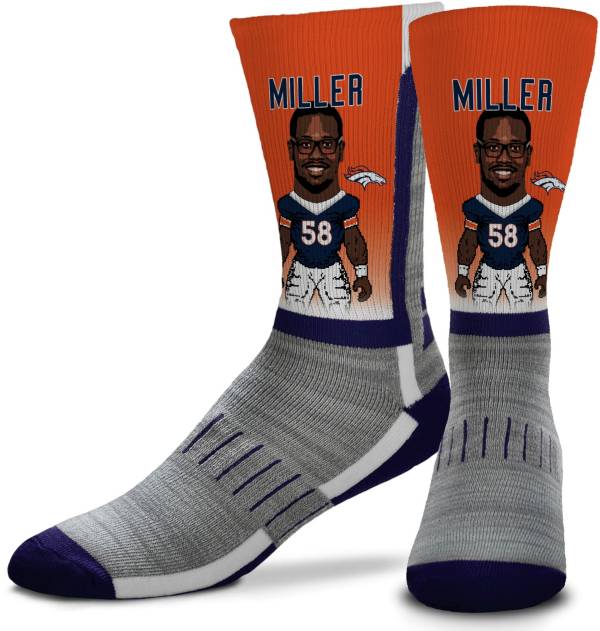 For Bare Feet Denver Broncos Von Miller Player Socks