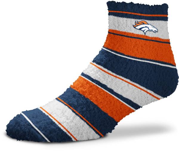 For Bare Feet Denver Broncos Stripe Cozy Socks