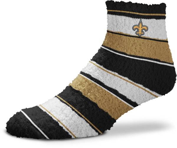 For Bare Feet New Orleans Saints Stripe Cozy Socks