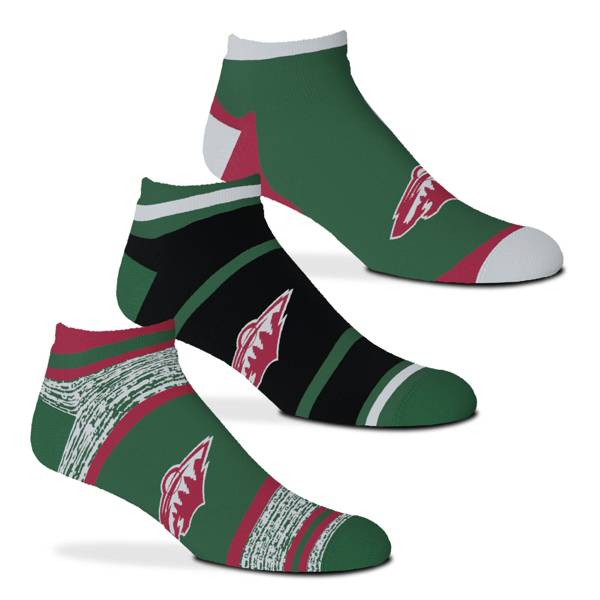 For Bare Feet Minnesota Wild 3-Pack Socks