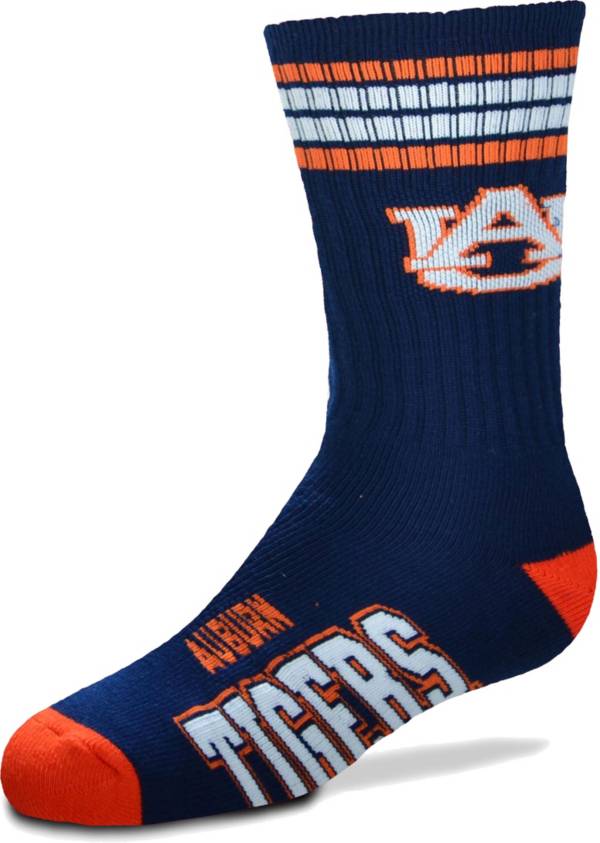 For Bare Feet Youth Auburn Tigers 4-Stripe Deuce Socks product image