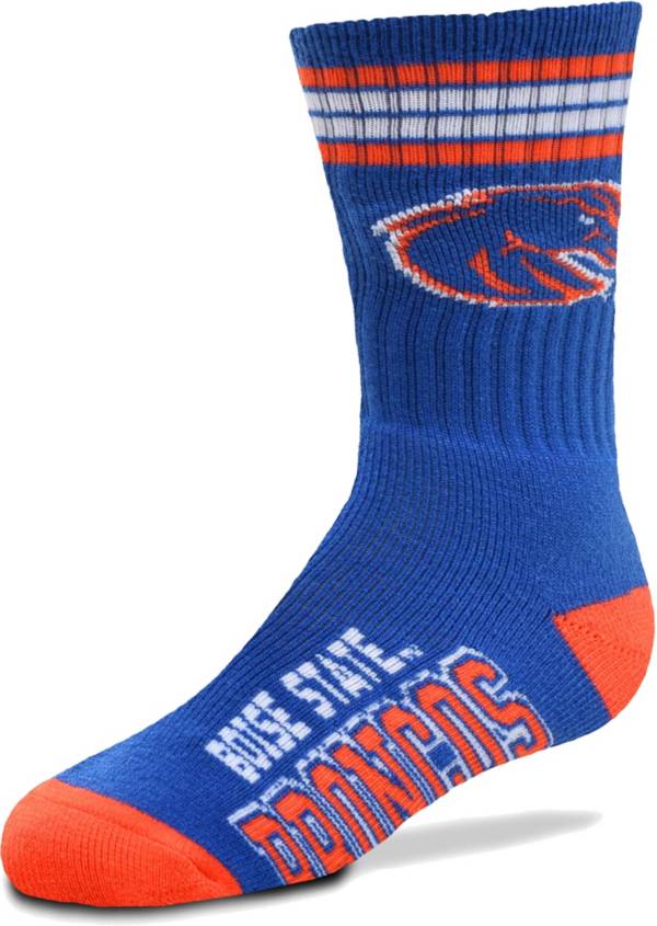 For Bare Feet Youth Boise State Broncos 4-Stripe Deuce Socks | Dick's ...