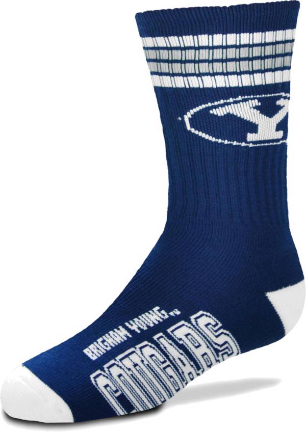 For Bare Feet Youth BYU Cougars 4-Stripe Deuce Socks product image