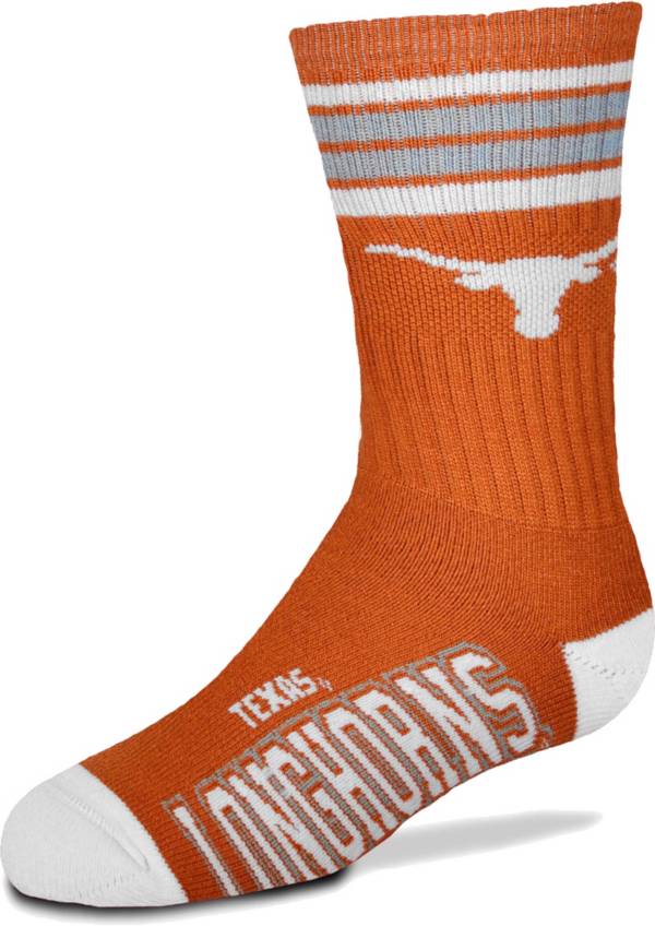 For Bare Feet Youth Texas Longhorns 4-Stripe Deuce Socks product image